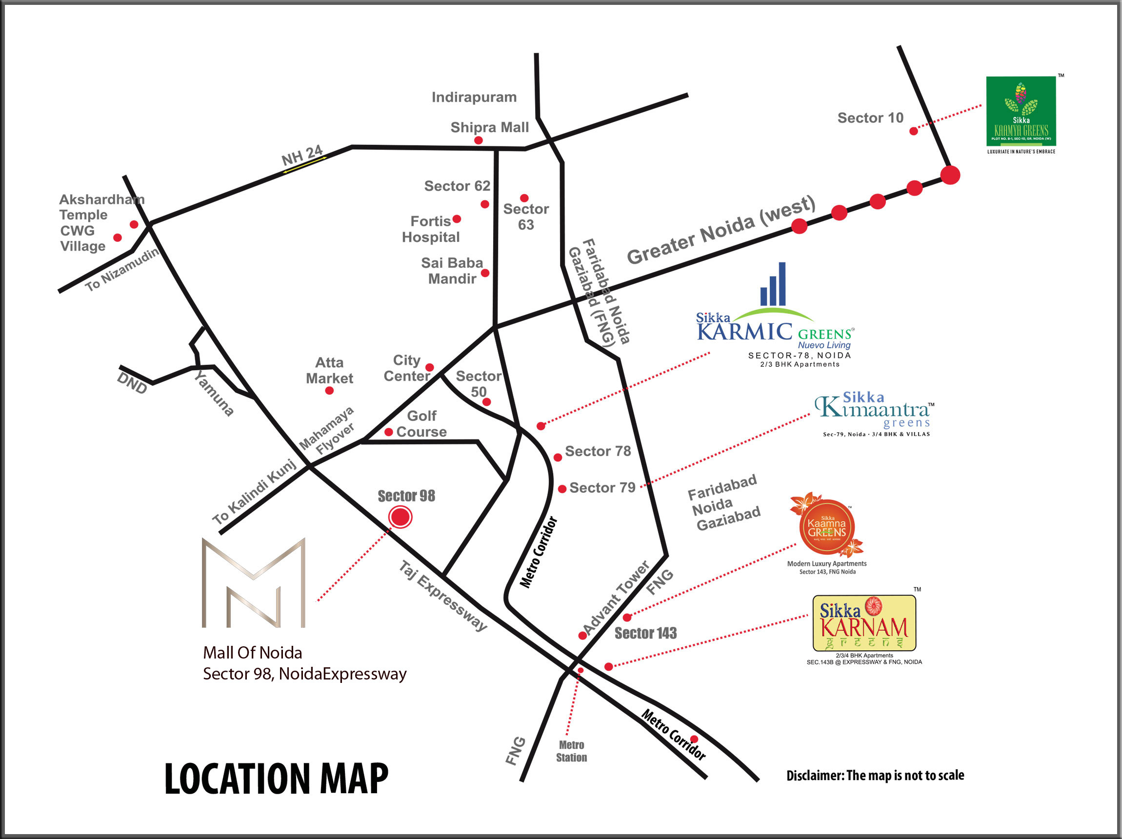 Mall of Noida  Location Map